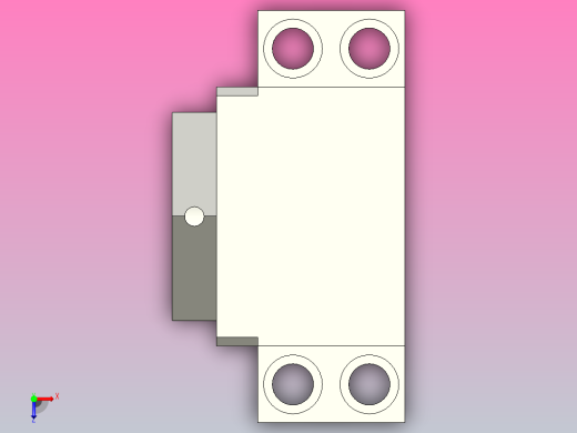 方型固定端丝杠支撑[CFK-35]俯视缩略图