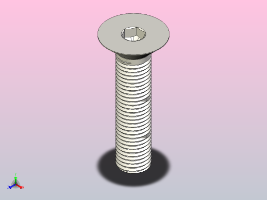 M3 ISO 10642标准内六角沉头螺钉- M20