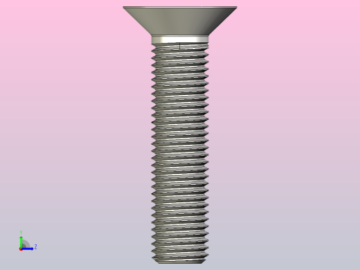 M3 ISO 10642标准内六角沉头螺钉- M20左视缩略图