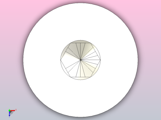 M3 ISO 10642标准内六角沉头螺钉- M20俯视缩略图