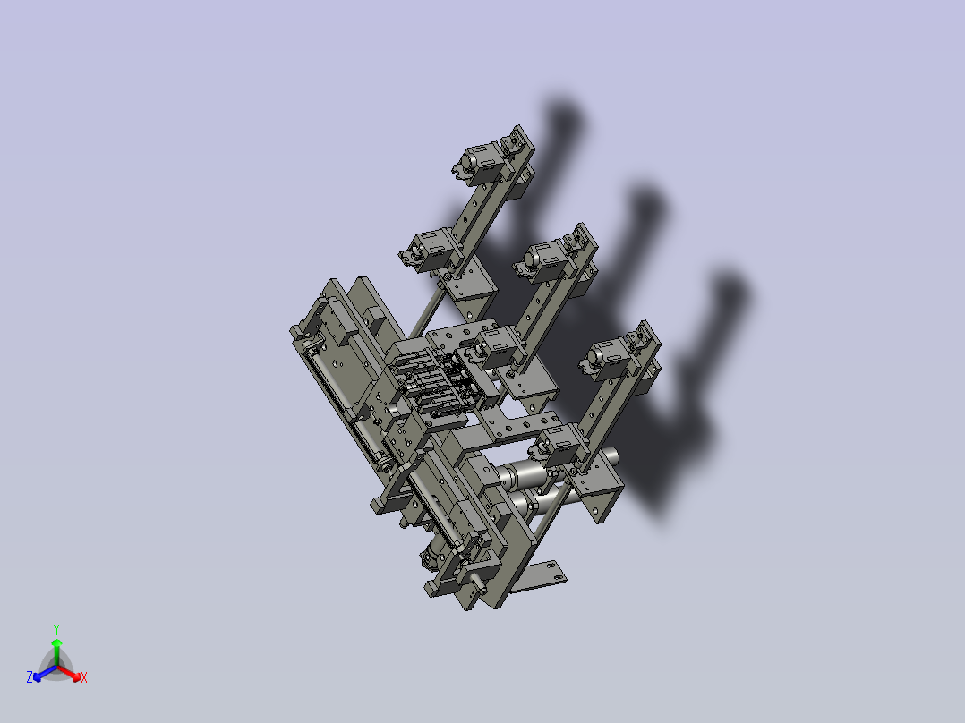 拨叉正等轴测图