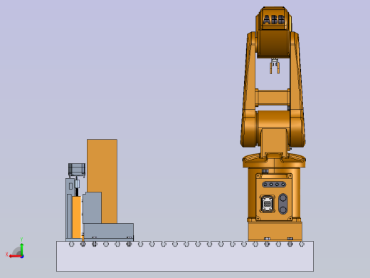 工业机器人工作台后视缩略图