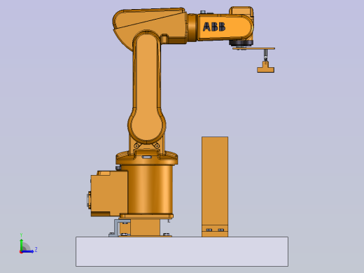 工业机器人工作台左视缩略图
