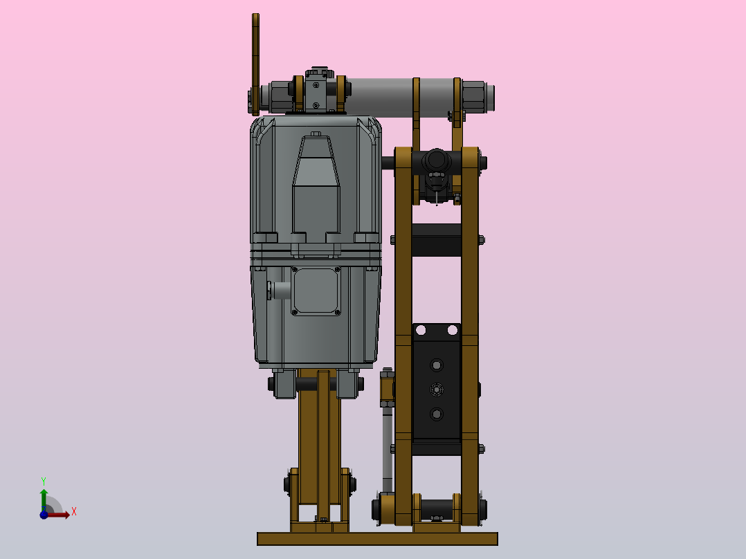 YP21系列电力液压盘式制动器YP21-500-355×30-ⅡA-CL.RL.WL.HL.H前视图