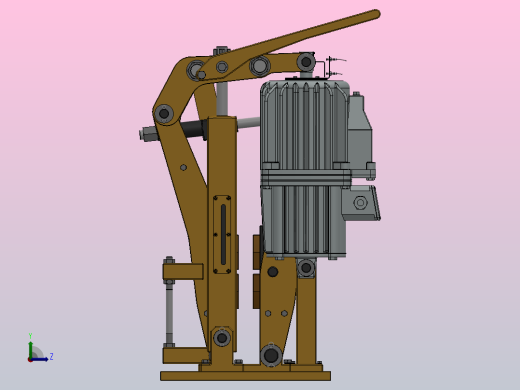 YP21系列电力液压盘式制动器YP21-500-355×30-ⅡA-CL.RL.WL.HL.H左视缩略图