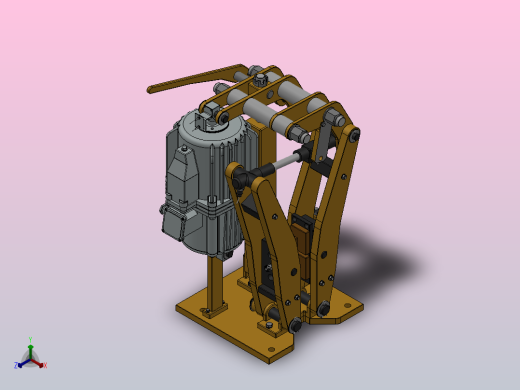 YP21系列电力液压盘式制动器YP21-500-355×30-ⅡA-CL.RL.WL.HL.H正等轴测缩略图