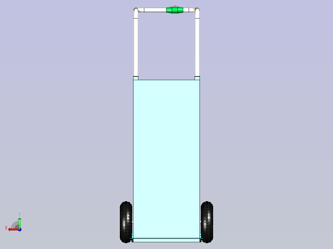 爬楼神器模型后视图
