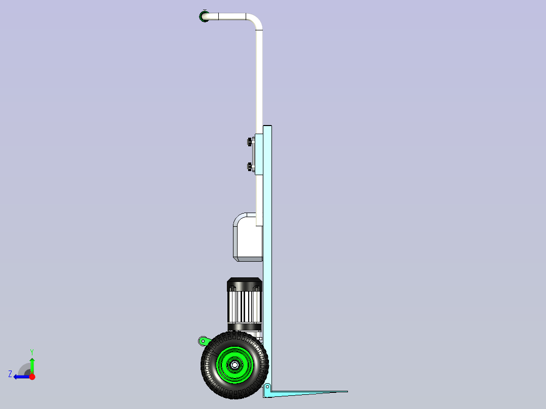 爬楼神器模型右视图