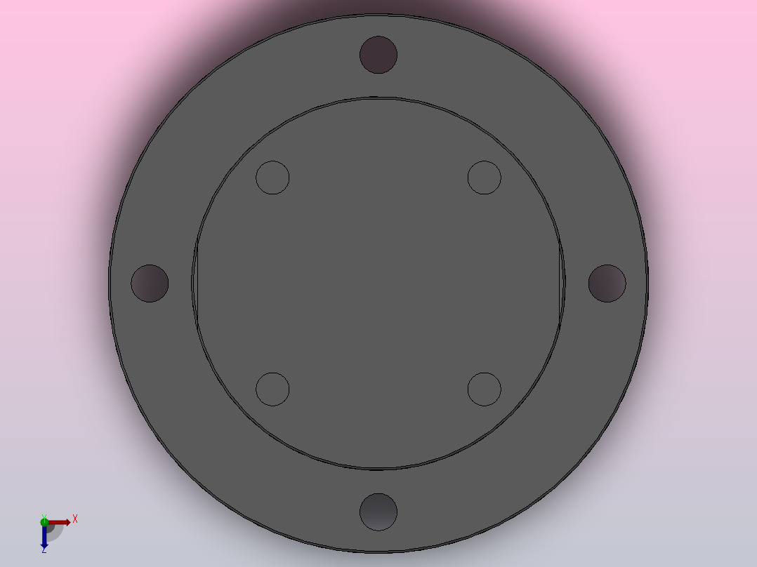 HWRA2F单转盘法兰盘型[HWRA2F]俯视图