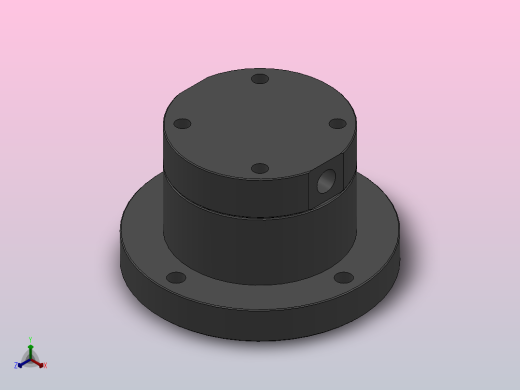 HWRA2F单转盘法兰盘型[HWRA2F]正等轴测缩略图