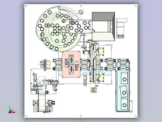 汽车油封塑料包装设备三维模型3D图前视缩略图