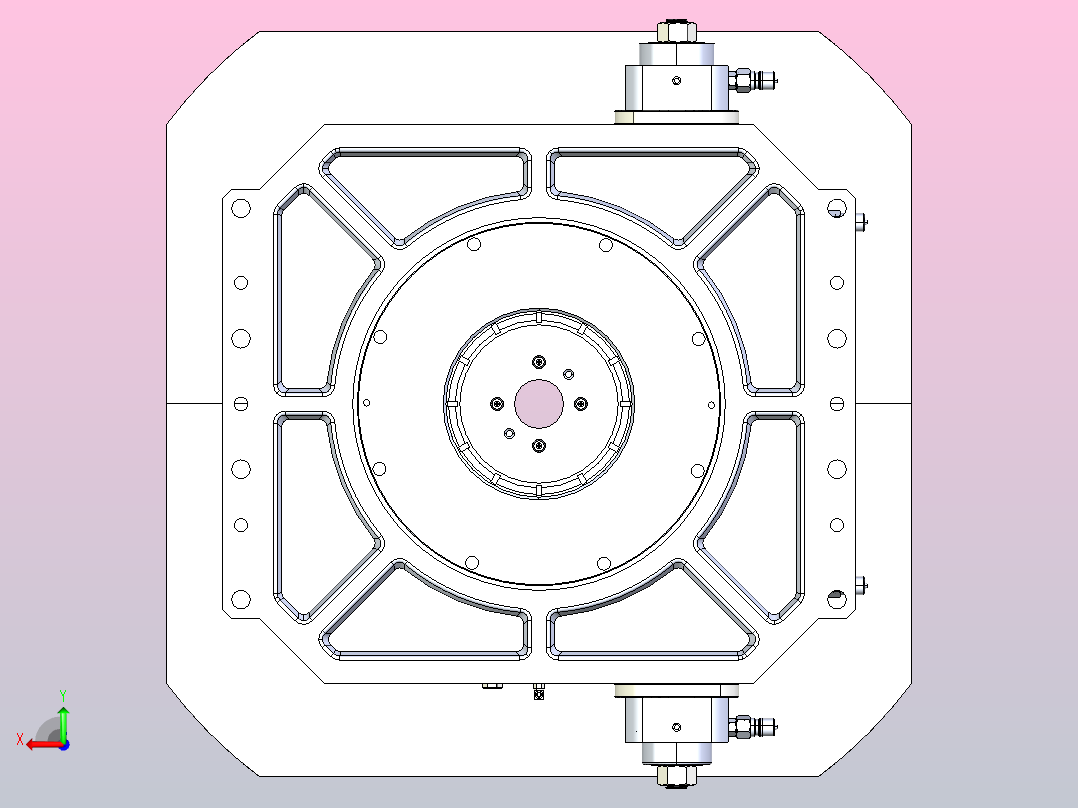 HCT-600-800X800方台外观图分度盘后视图