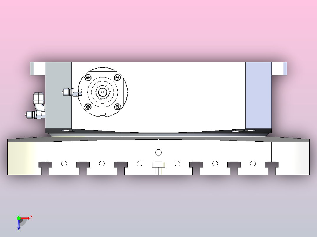 HCT-600-800X800方台外观图分度盘俯视图