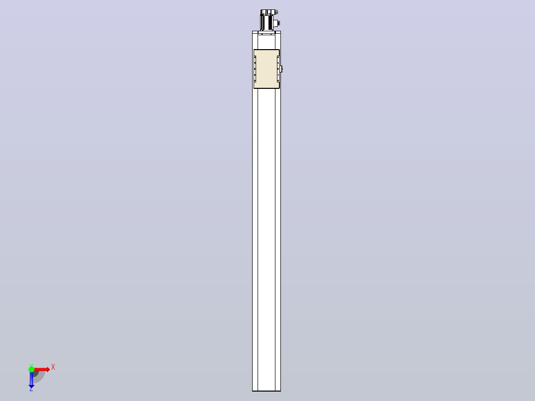 滚珠丝杠直线轴带导轨全封闭TPA-HCR-220D-3210C-L2300-M-C-P1K-N3俯视图