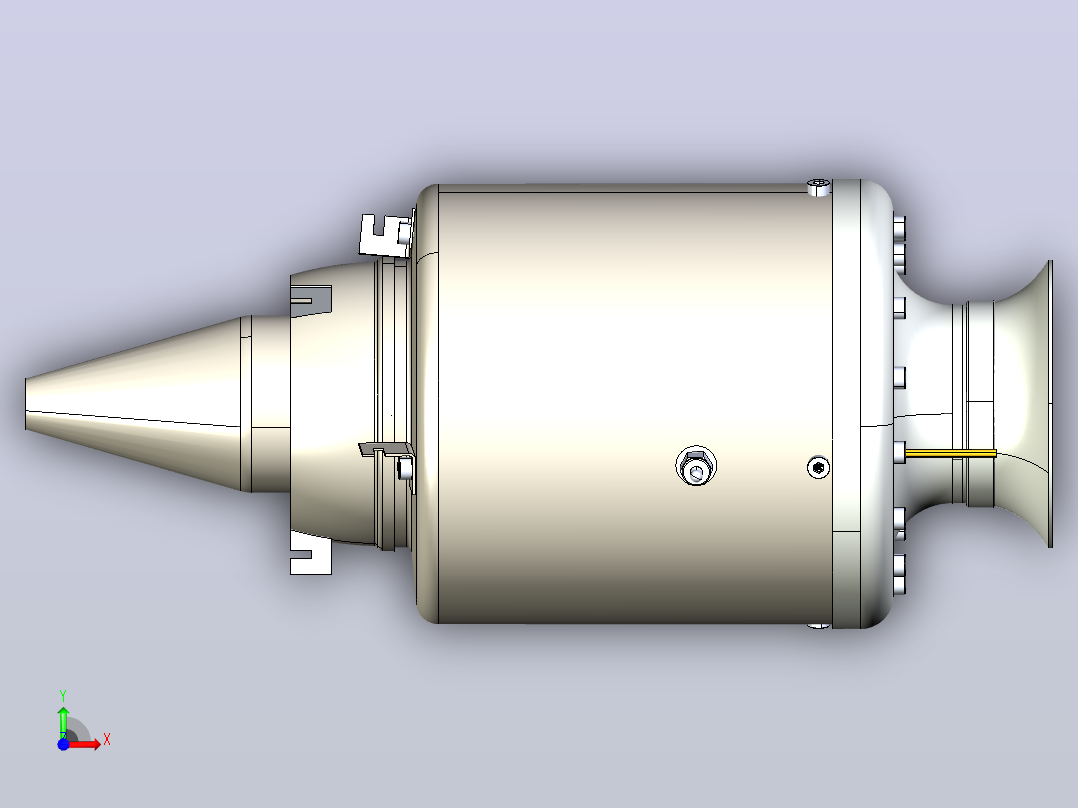 迷你喷气机前视图