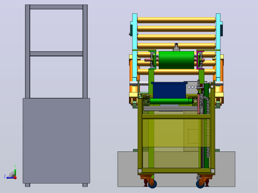 压模工装流水线工作设备右视缩略图