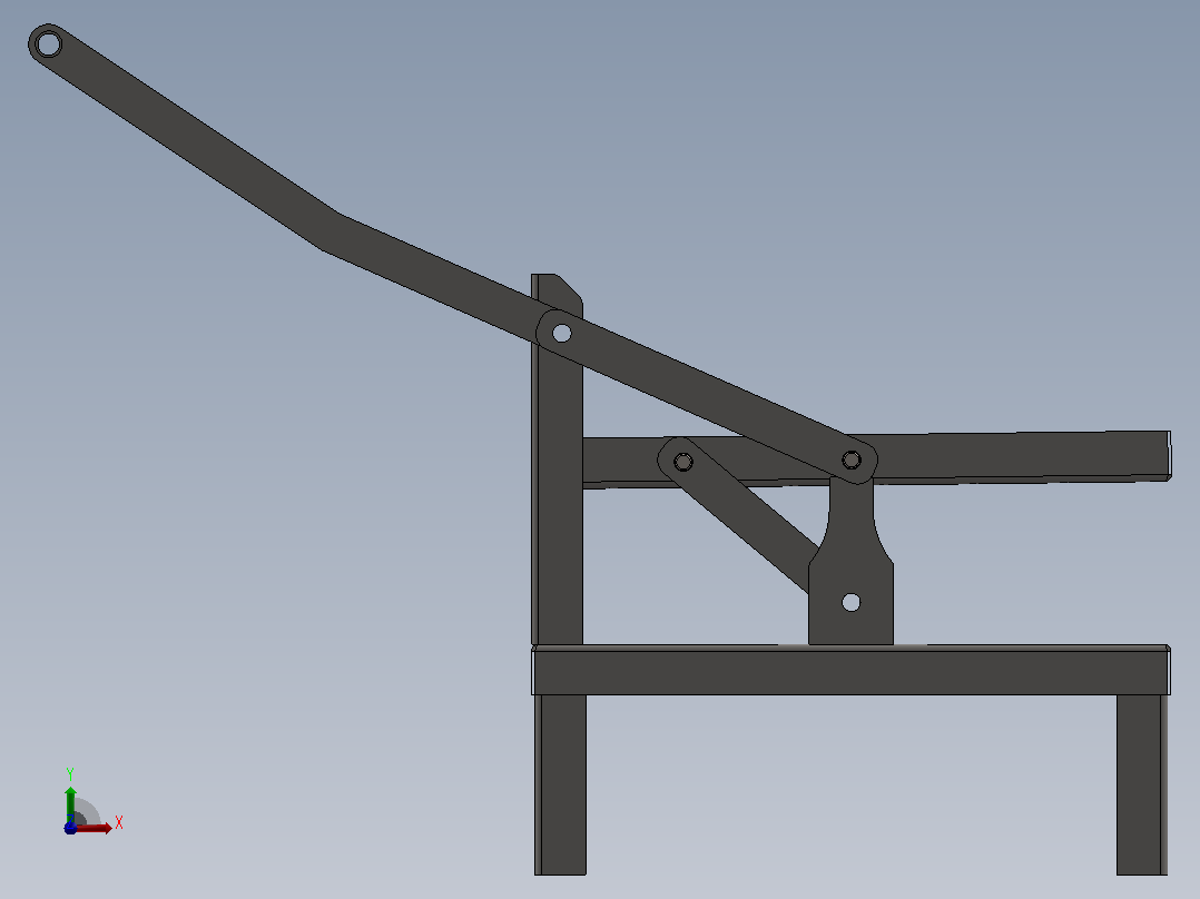 烧烤架前视图