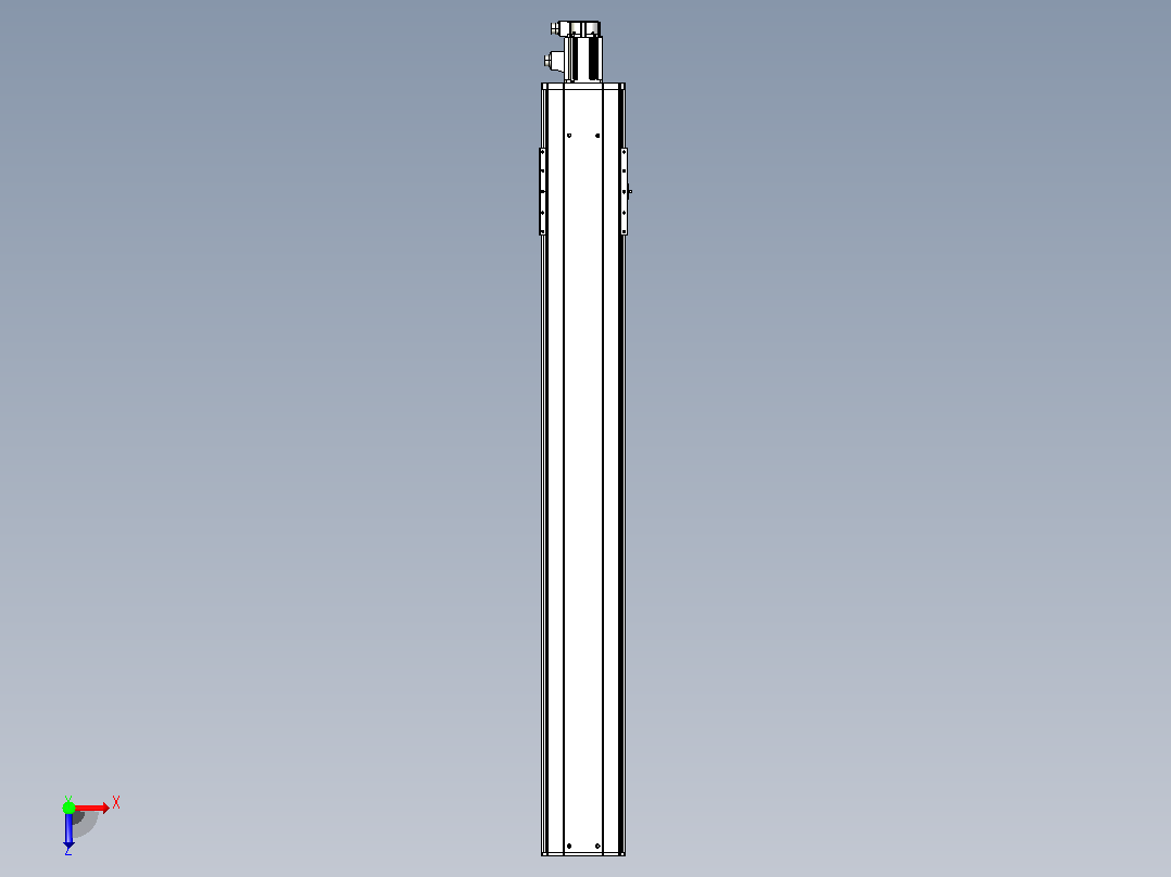 日规模组半封闭丝杆TPA-HNR-220D-3210C-L1550-M-C-P1K-N3俯视图