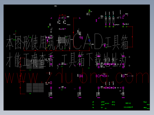 空压机系统配管详图 cad图纸暖通节点详dwg文件