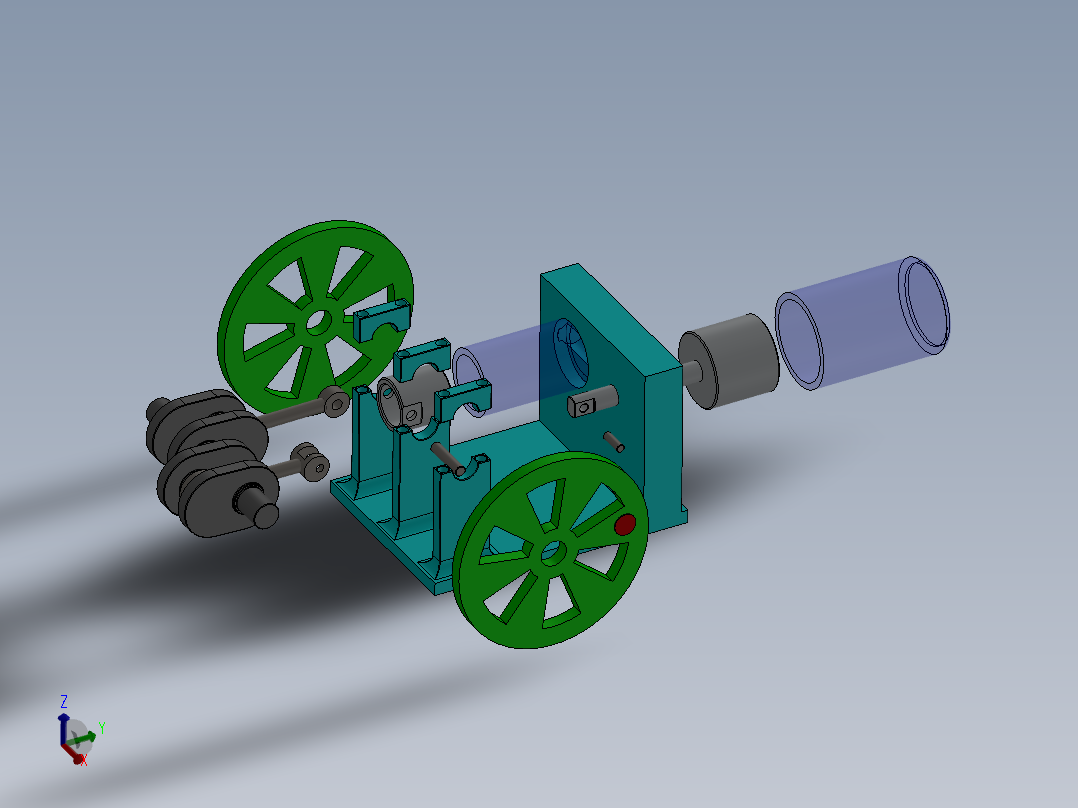 斯特林发动机3D模型