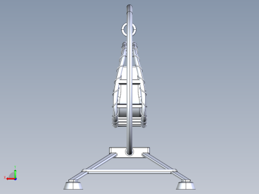 游泳池躺椅沙滩椅模型3D图纸 IGS格式后视缩略图