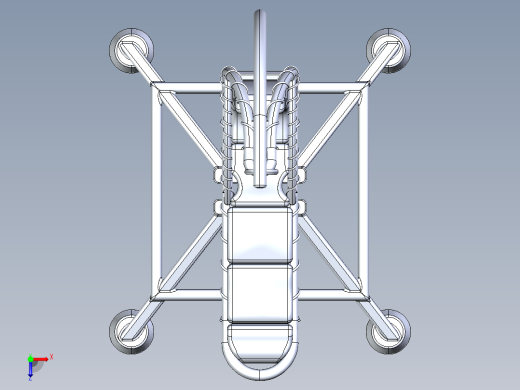 游泳池躺椅沙滩椅模型3D图纸 IGS格式俯视缩略图