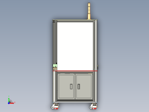 自动压合机3D模型前视缩略图