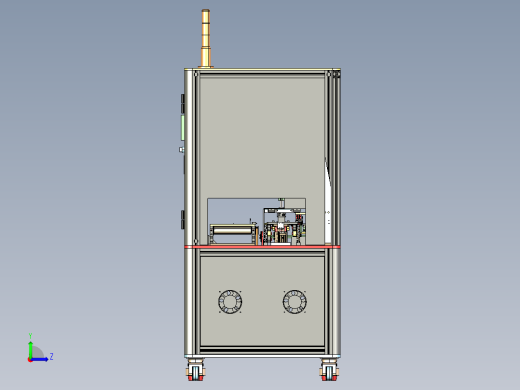 自动压合机3D模型左视缩略图