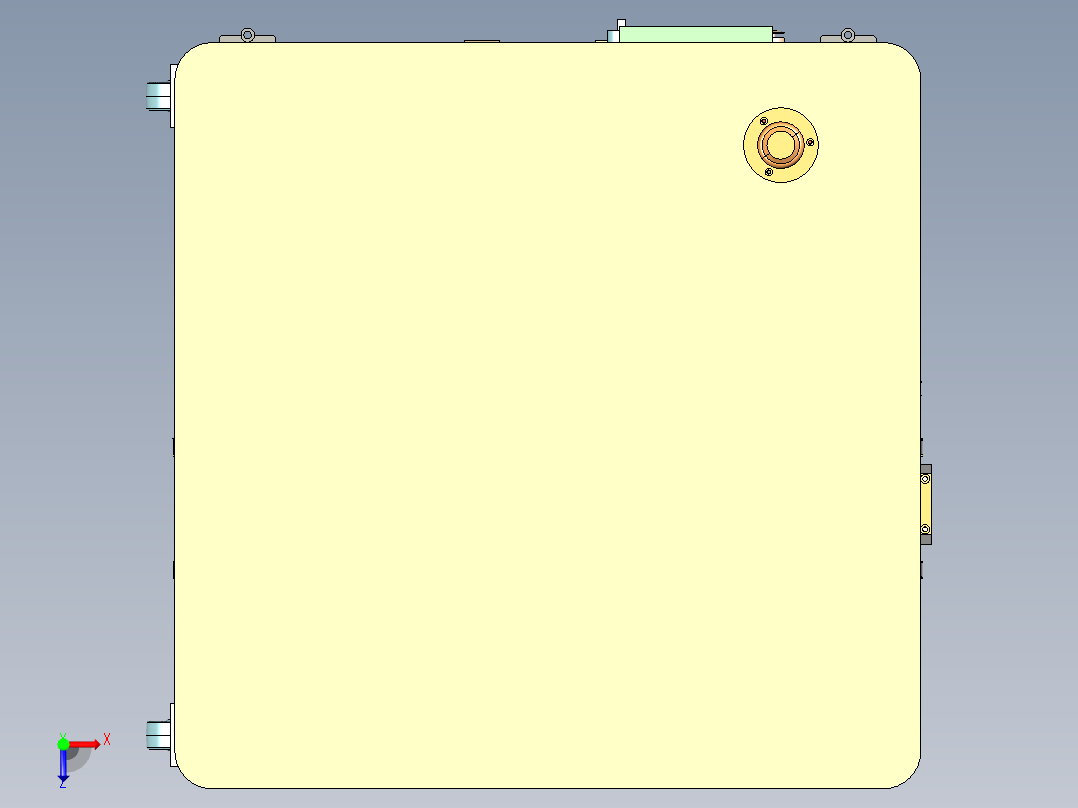 自动压合机3D模型俯视图
