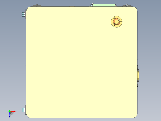 自动压合机3D模型俯视缩略图