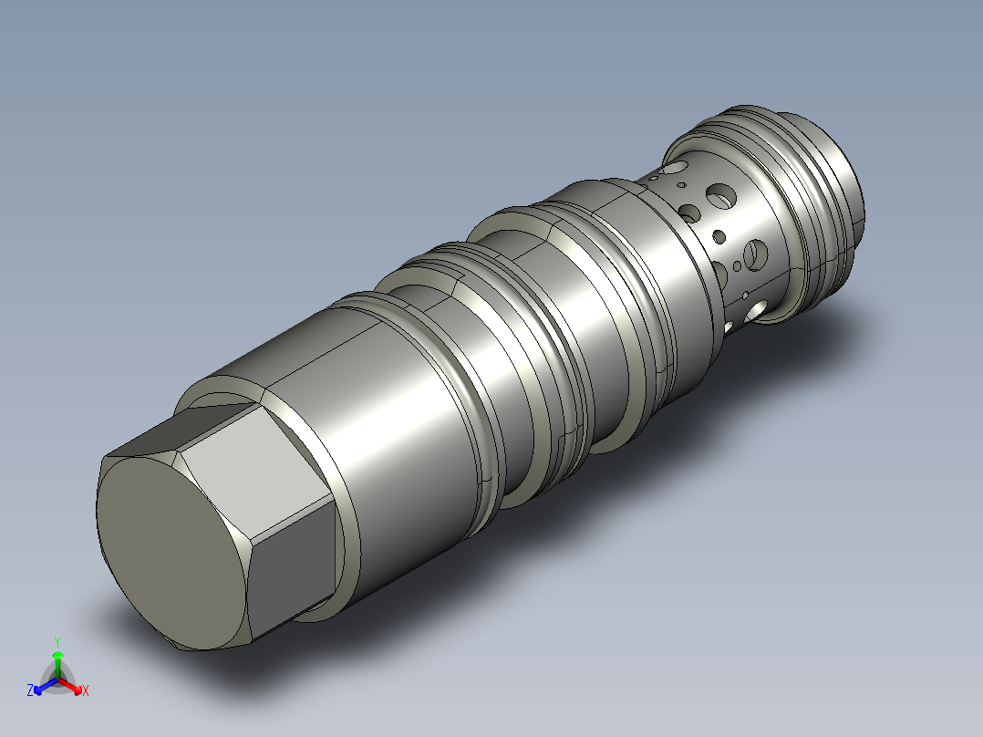 插装阀-MWGBXLN正等轴测图