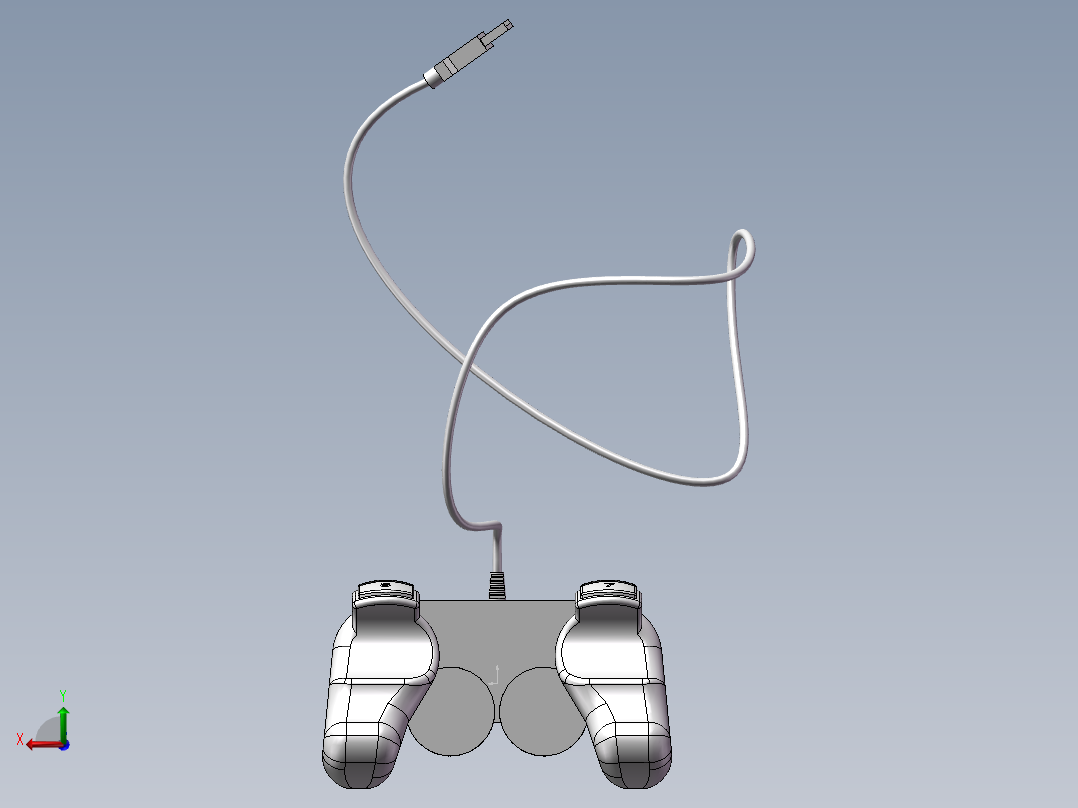 游戏手柄后视图