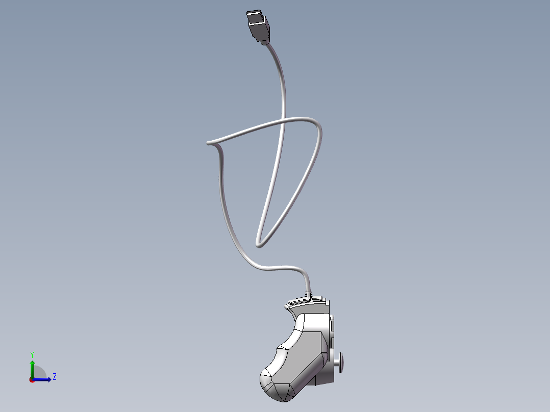 游戏手柄左视图