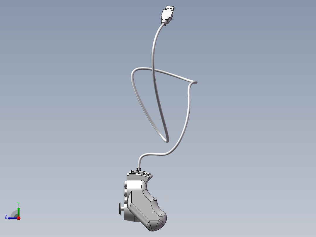 游戏手柄右视图