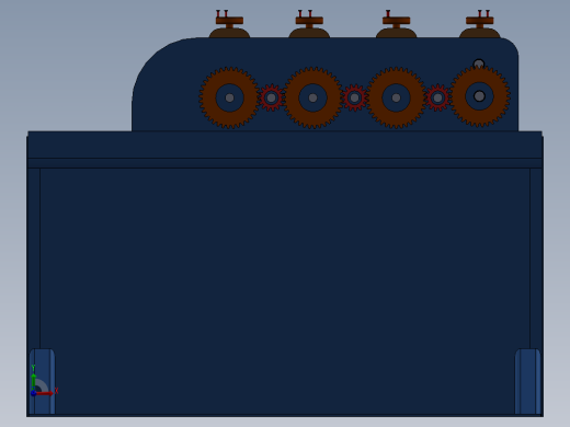 金属瓦楞辊成型机机架前视缩略图