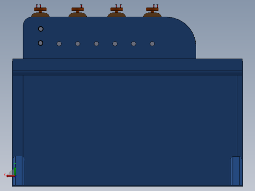 金属瓦楞辊成型机机架后视缩略图