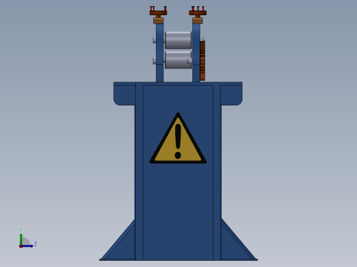 金属瓦楞辊成型机机架左视缩略图