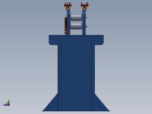 金属瓦楞辊成型机机架右视缩略图