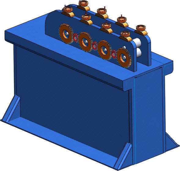 金属瓦楞辊成型机机架
