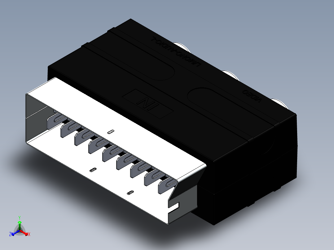 接线器正等轴测图