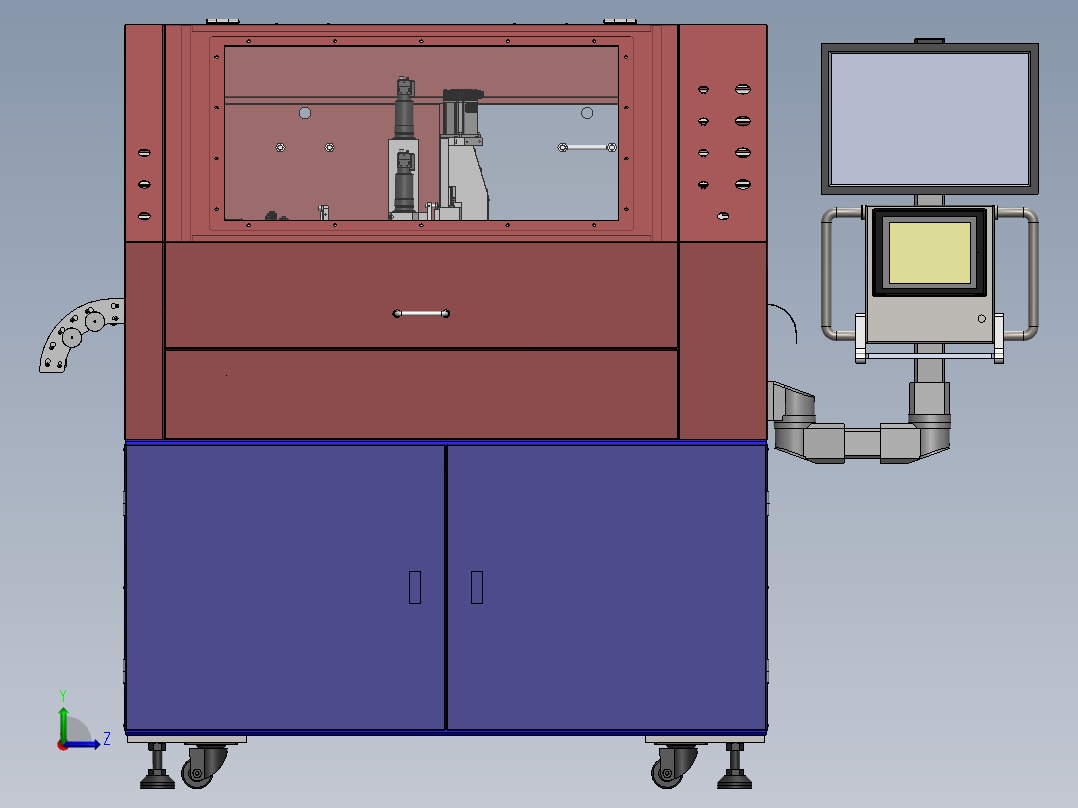 T225 新型邦定设备左视图