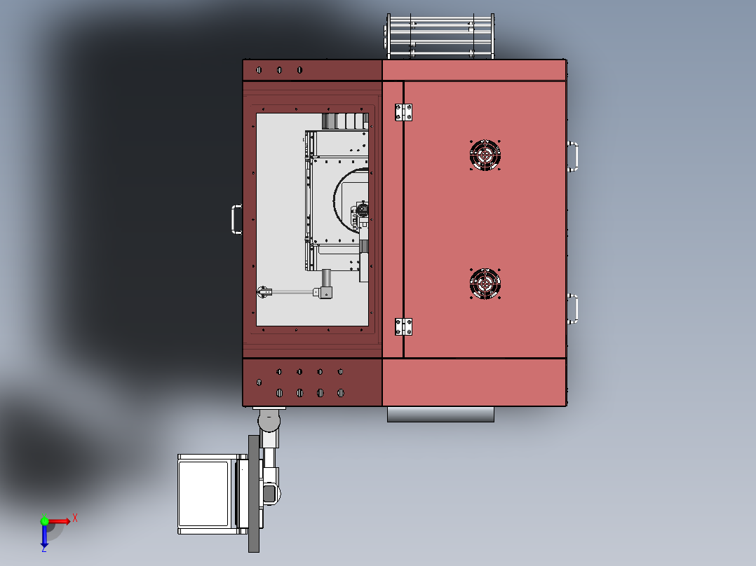 T225 新型邦定设备俯视图