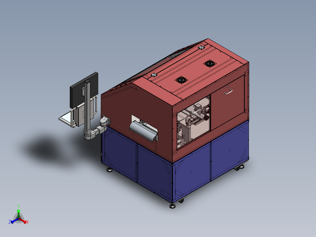 T225 新型邦定设备正等轴测图