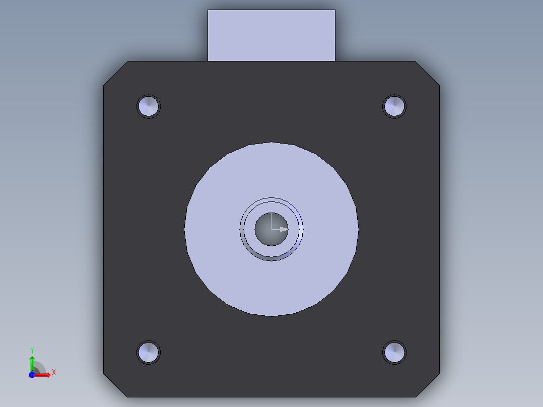 42-34空心轴电机前视图