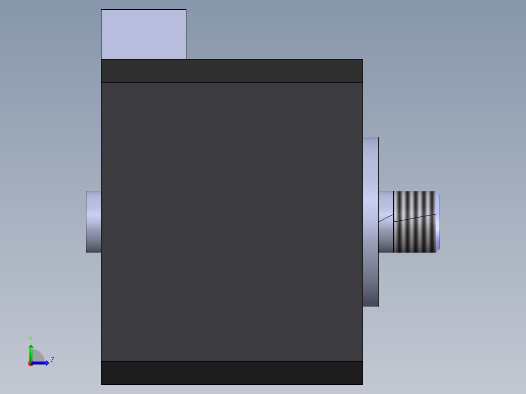 42-34空心轴电机左视图