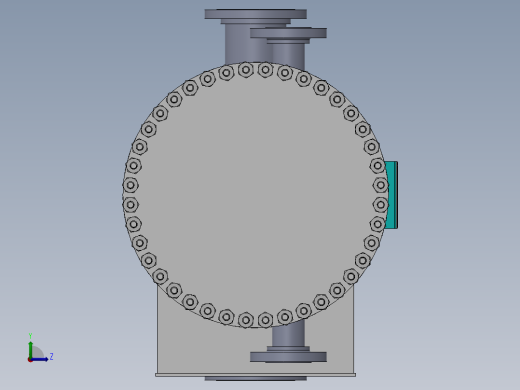 U形换热器左视缩略图