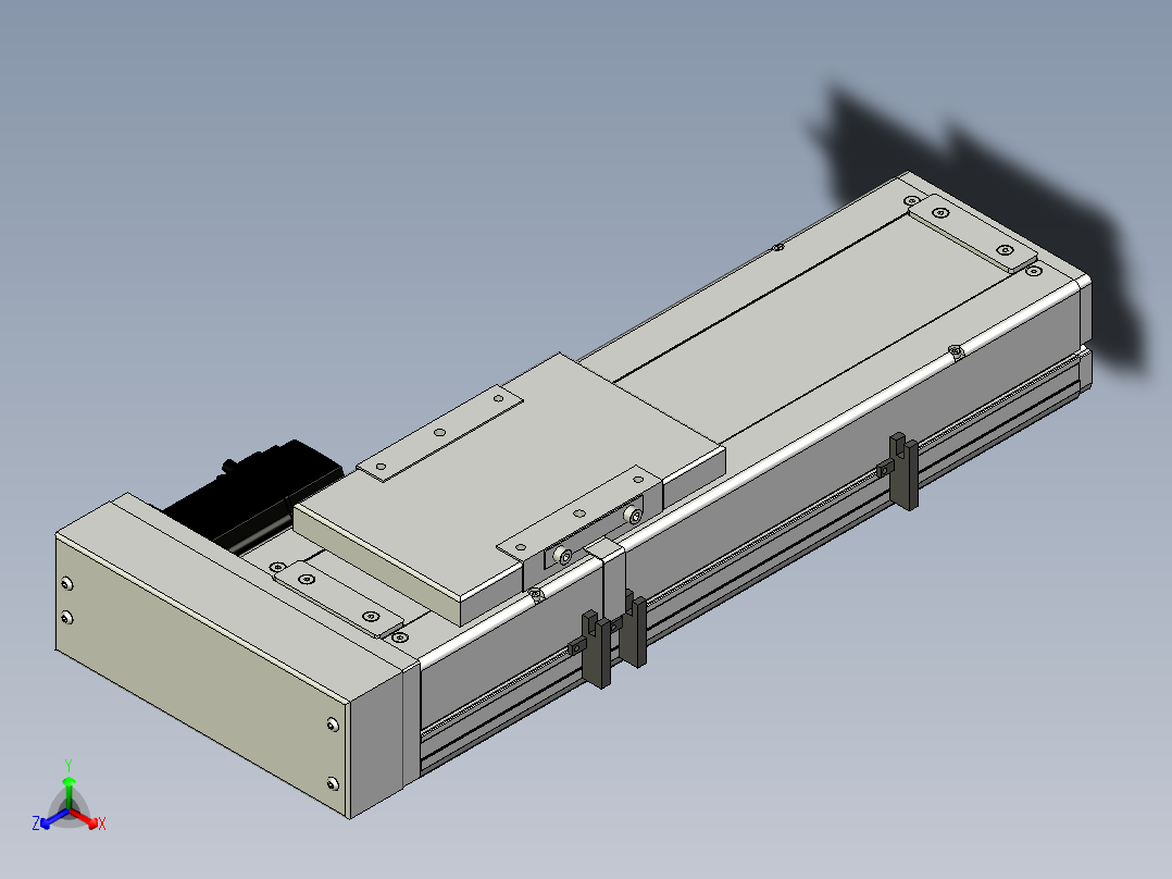 Toyo东佑达直线模组-ECH14-200-BR-200W主视图