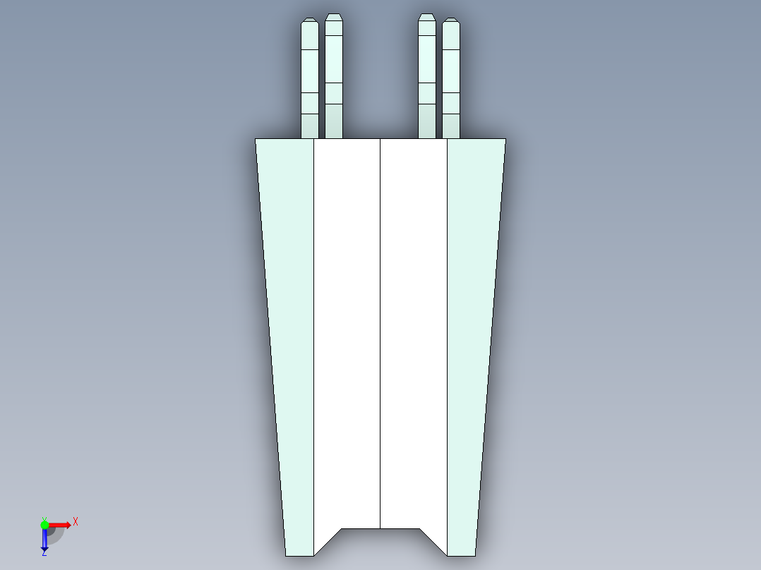侧边卡连接器-459120012_stp俯视图