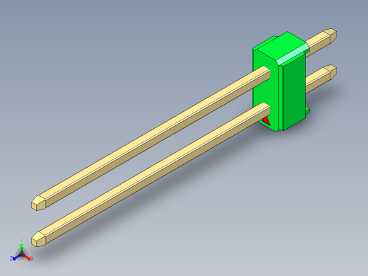 彩色公头100mil（2.54mm）系列-DS1021_green_2x01p_100mil_Type19_rev1.0