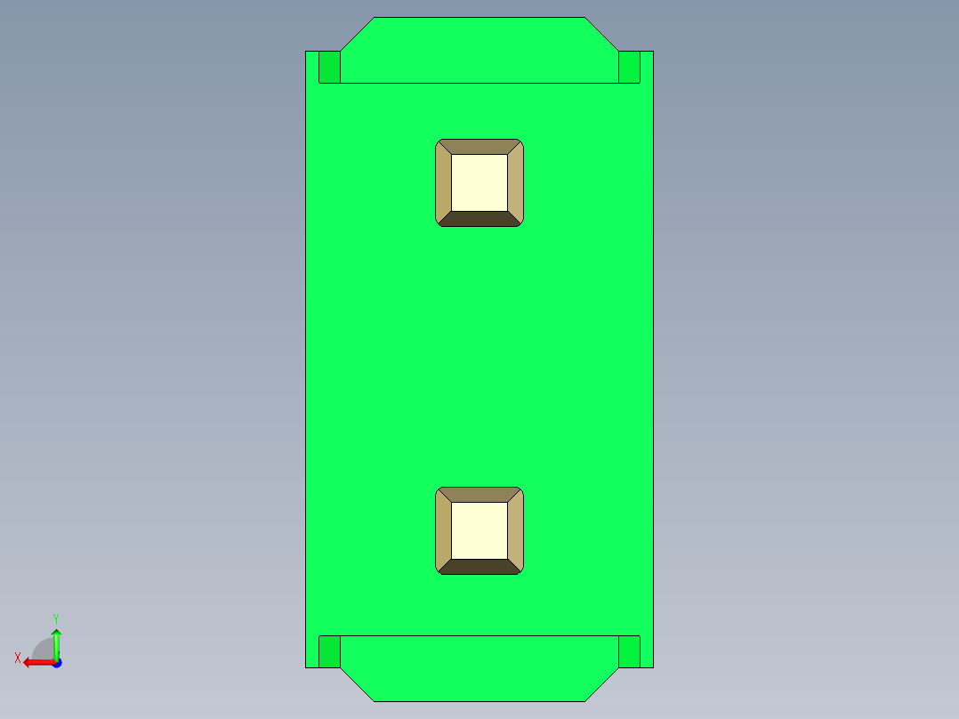 彩色公头100mil（2.54mm）系列-DS1021_green_2x01p_100mil_Type19_rev1.0后视图